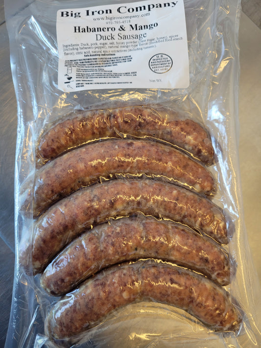 Duck Sausage with Habanero Mango